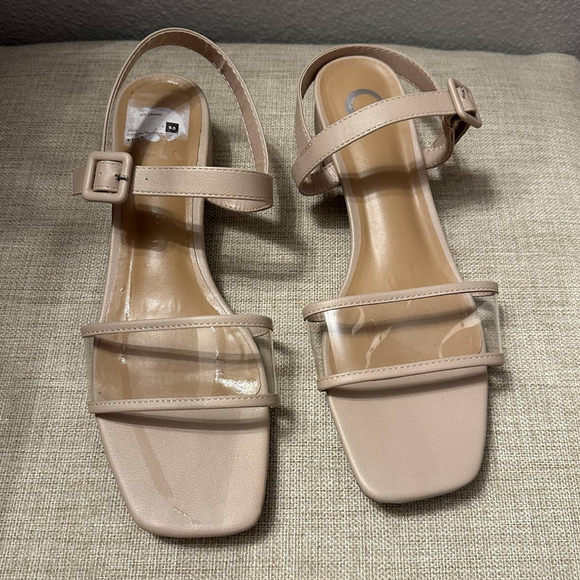 Journee Collection Women's Dorothy Pump Sling Back Sandal Beige Size 11 - Picture 6 of 12